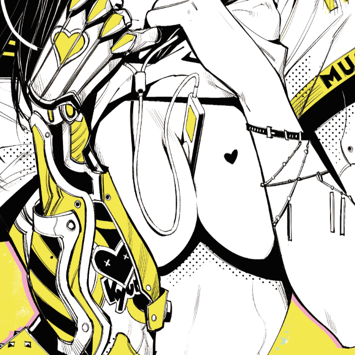 Japanese Minimalist Line Art (Series 3ESDC003) by GODTAIL - FACTO sticker variation 4