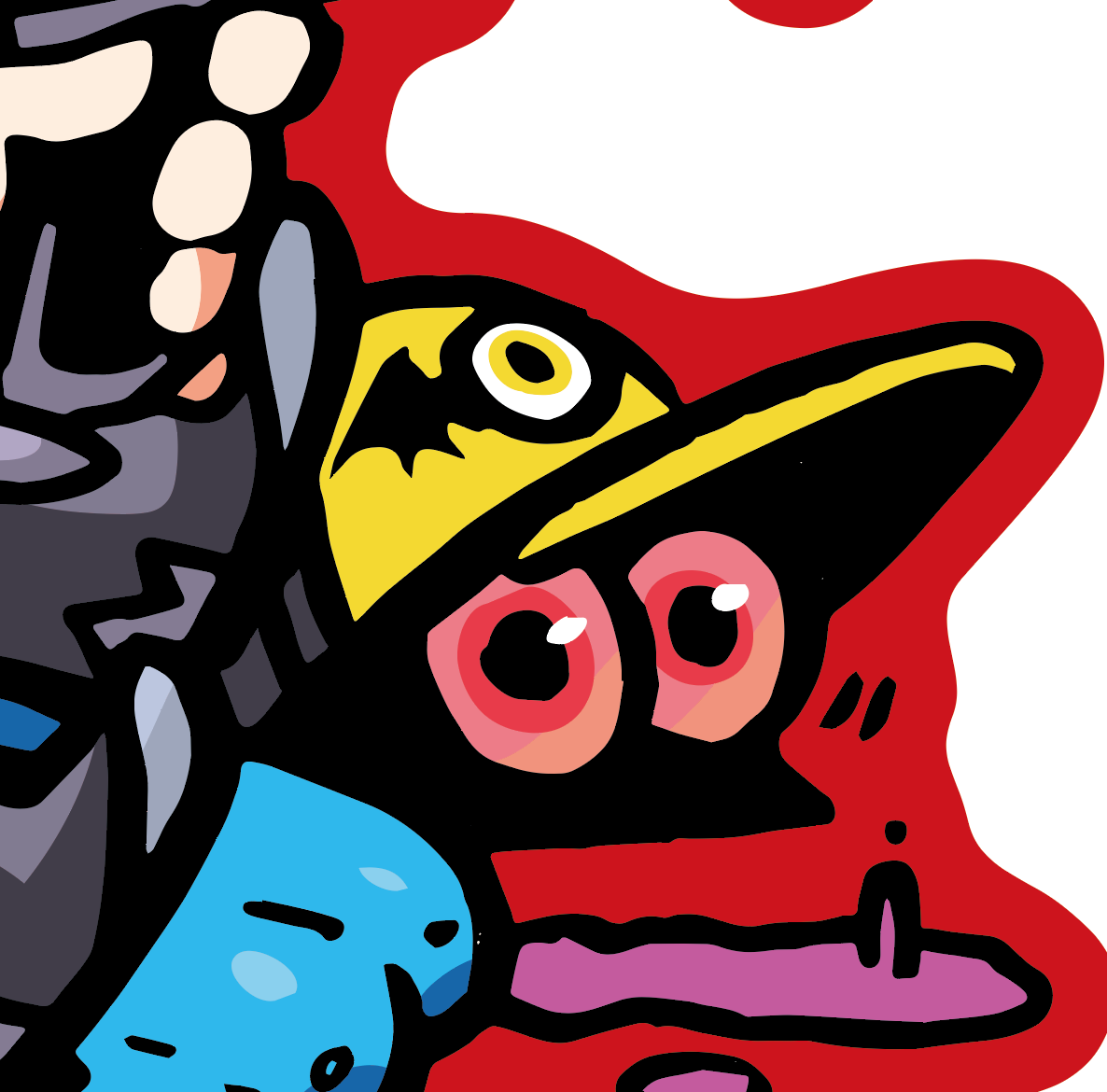 Japanese Kawaii Pop Art by KENTOO - FACTO sticker variation 3