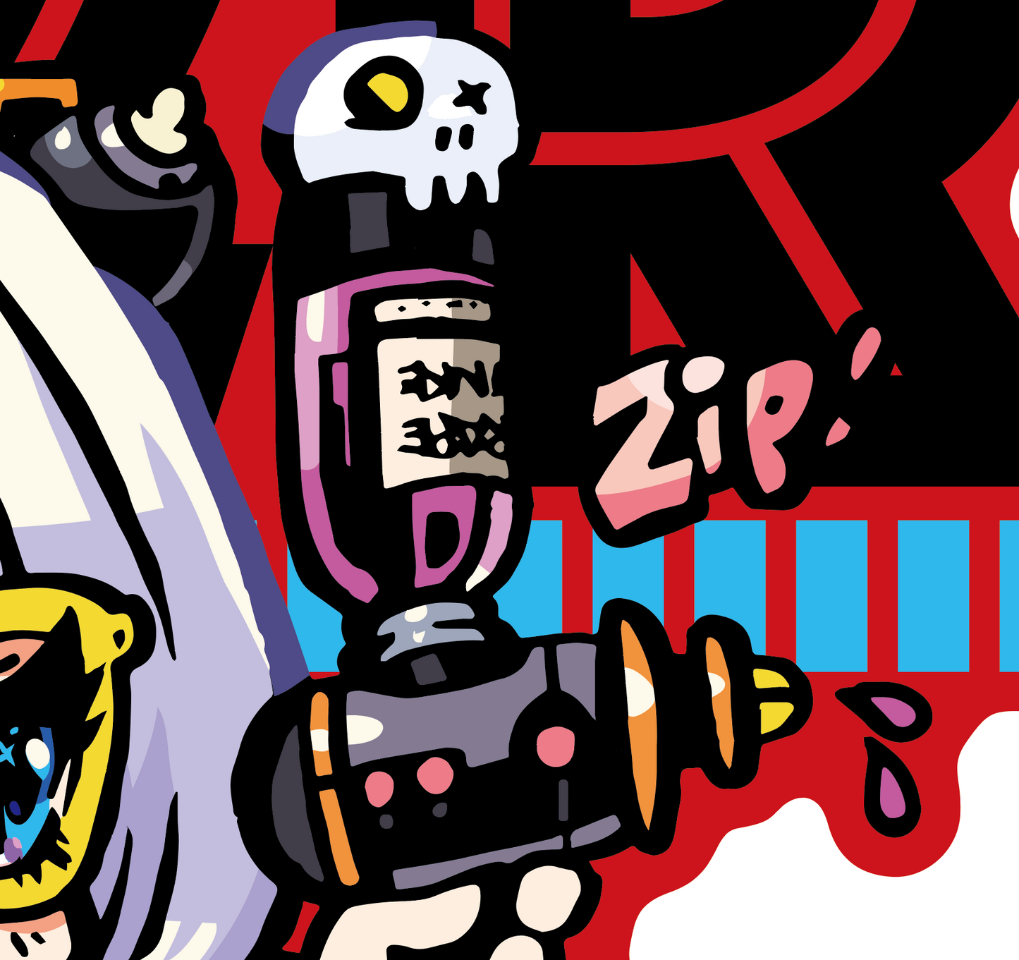 Japanese Kawaii Pop Art by KENTOO - FACTO sticker variation 4