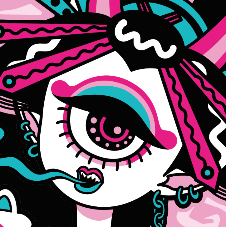 Japanese Kawaii Pop (Series 4A014) by Makiko Kodama - FACTO sticker variation 2