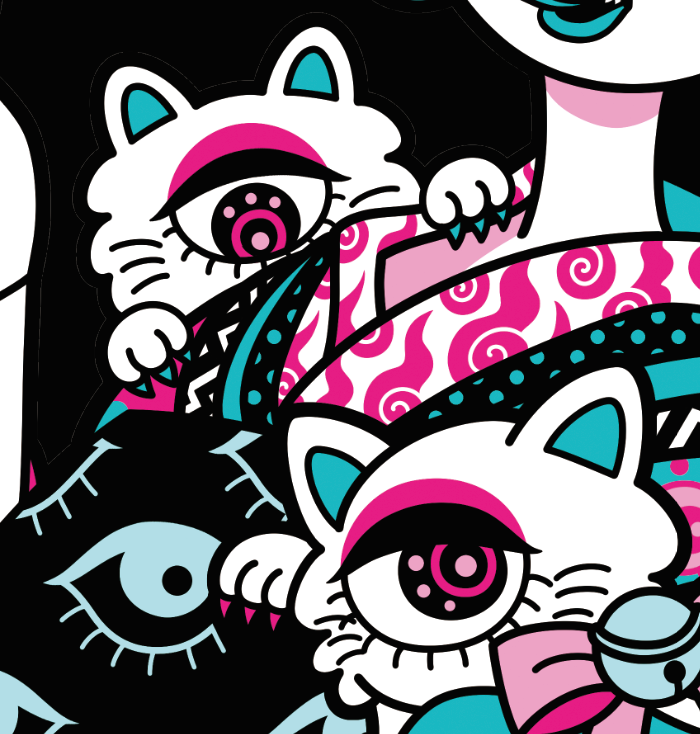 Japanese Kawaii Pop (Series 4A014) by Makiko Kodama - FACTO sticker variation 3