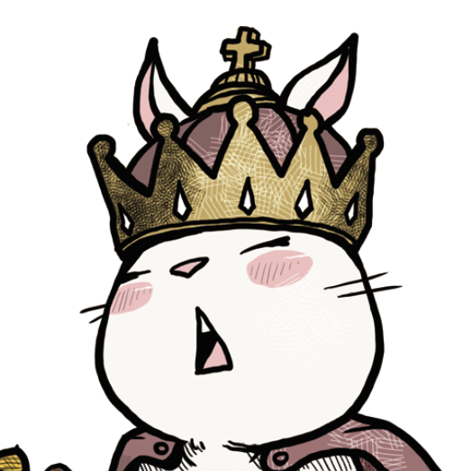 Japanese Kawaii Rabbit Art by ヤマグチハル - FACTO sticker variation 2