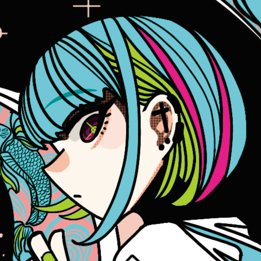 Japanese Anime Kawaii Art (Series 4B007) by おにぎりまん - FACTO sticker variation 2