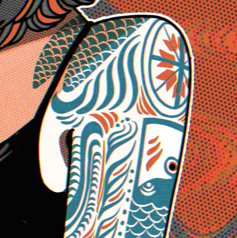 Japanese Anime Kawaii Art (Series 4B010) by おにぎりまん - FACTO sticker variation 3