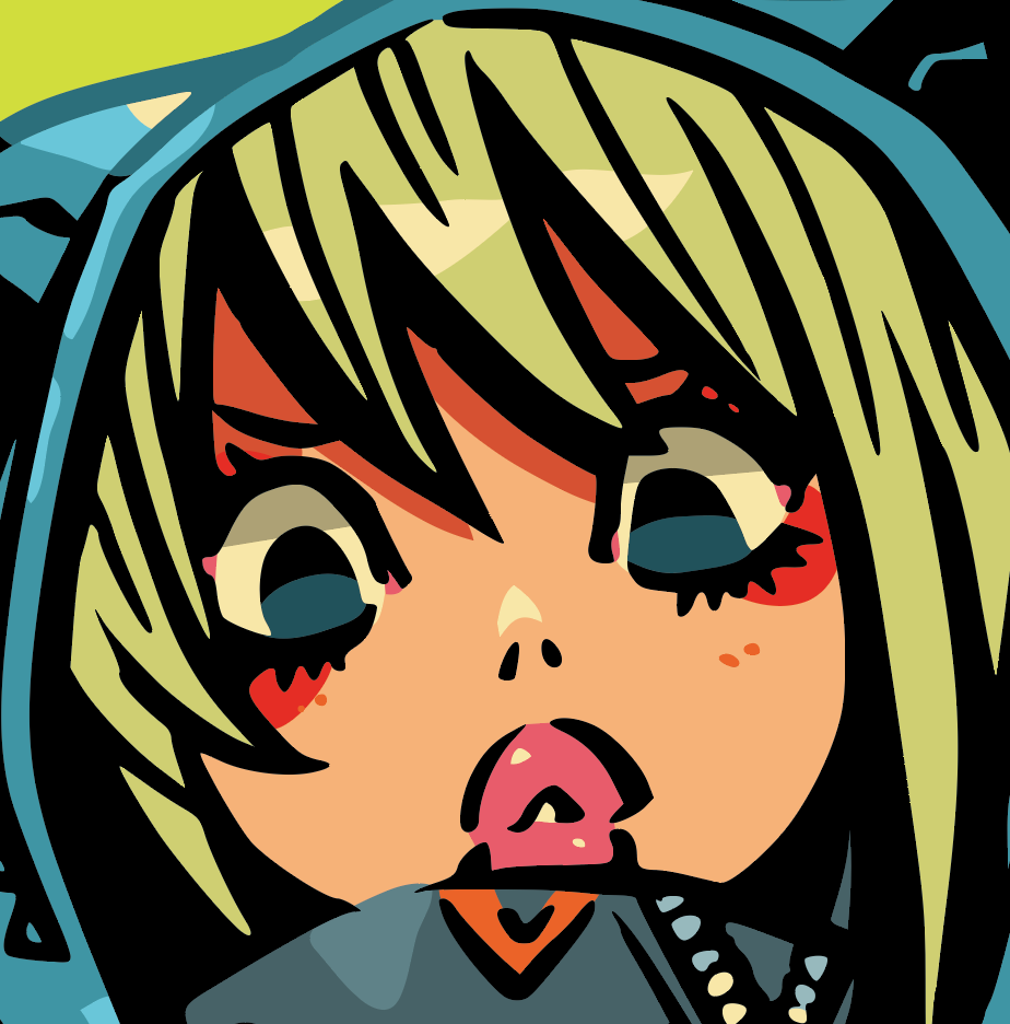 Japanese Kawaii Pop Art by KENTOO - FACTO sticker variation 2