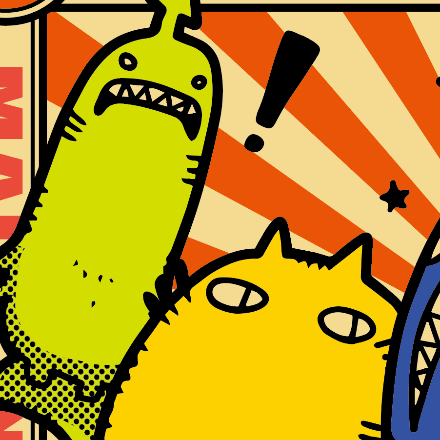 Japanese Monochrome Surrealism by yasu - FACTO sticker variation 3