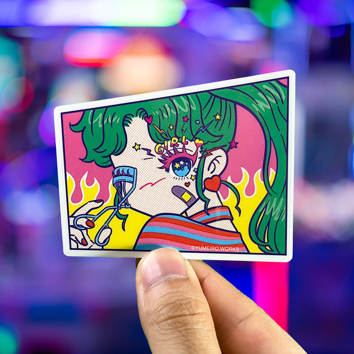 Japanese Neon Pop Art (Series 3W029) by YUME - FACTO Japanese sticker art
