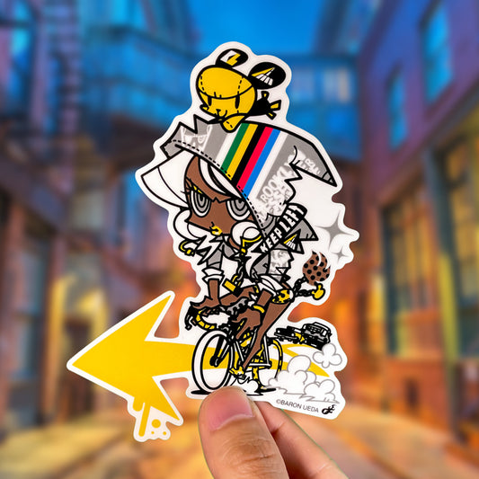 Japanese Street Art (Series 1Q002) by 上田バロン - FACTO Japanese sticker art