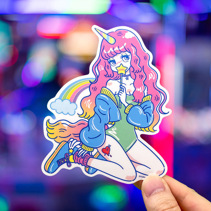 Japanese Neon Pop Art (Series 3W008) by YUME - FACTO Japanese sticker art